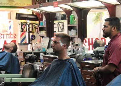 Israel cleaning up a man's edges | Scottsdale Barbershop