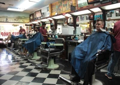 The barbershop is the ideal place to relax and be treated with respect while you get a fresh new look.